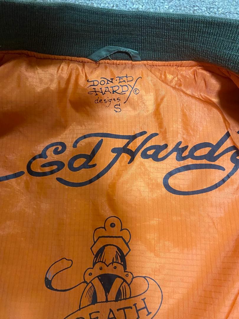 ド派手デザイン✨エドハーディー スカジャン MA-1 刺繍 ワッペン