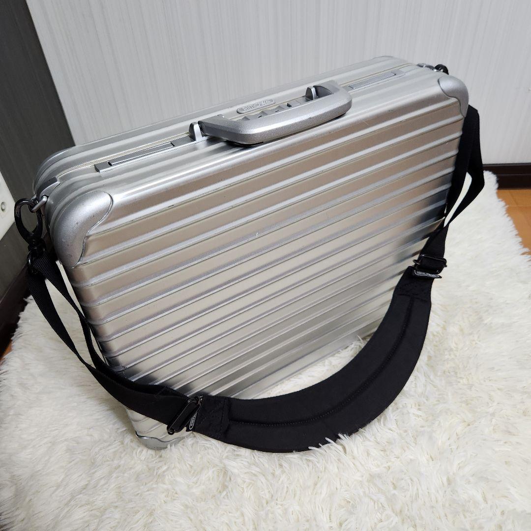 美品 RIMOWA アタッシュケース 17L アルミ シルバー 9001200