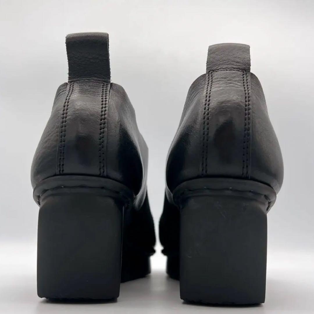 H*i様 trippen トリッペン ウェッジソール バージー 黒 レザー 36