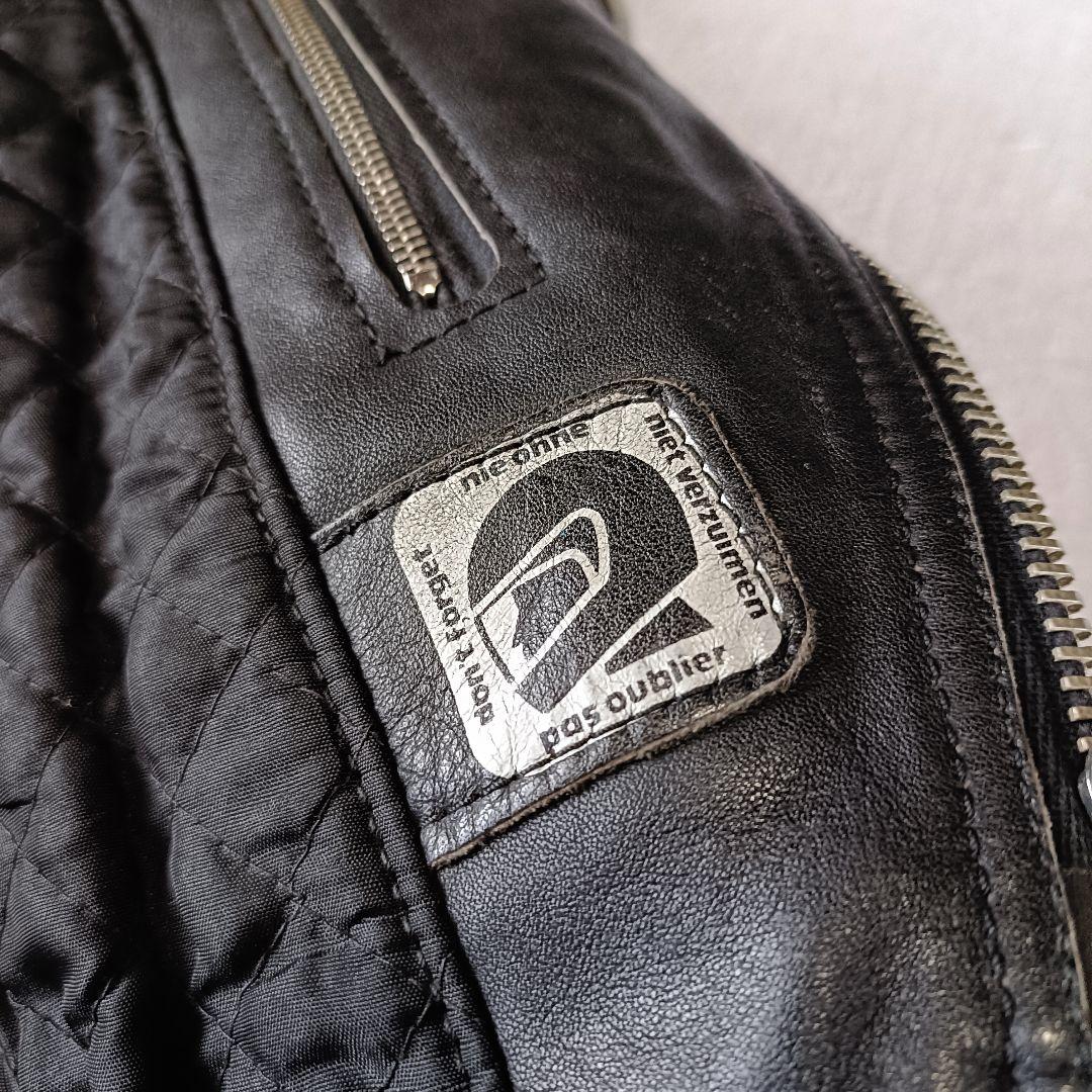 70s ドイツ erbo レザー ダブルライダース ブラック