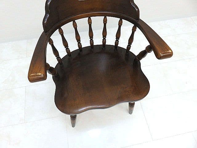 飛騨産業/キツツキ　「穂高」楢無垢材ウィンザーチェア　　　　アームチェア