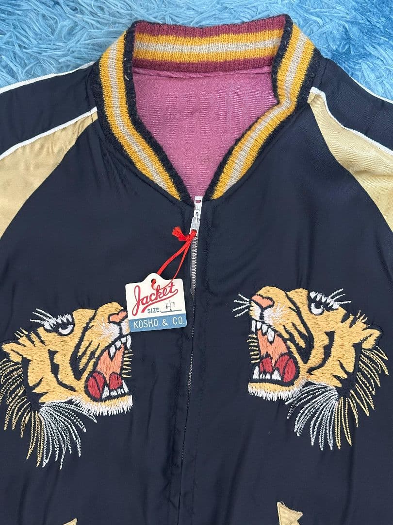 テーラー東洋 港商 虎×龍鷹 日本地図 小栗 旬着用スカジャン