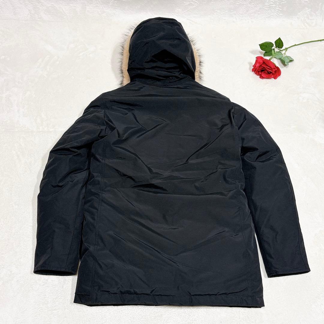 未使用✨　ウールリッチ　ダウンジャケット　ファー　ブラック　L 黒　近年モデル