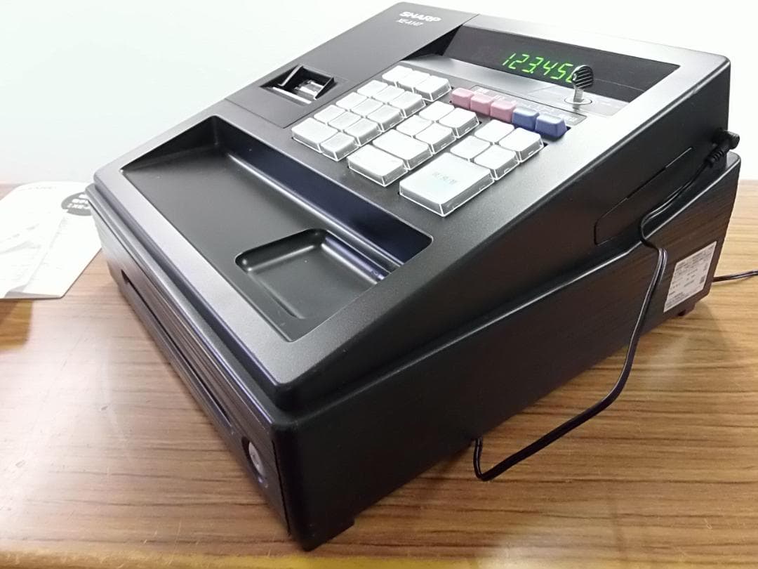 すぐ使える設定無料　横型領収証1212シャープレジスター人気のXE-A147