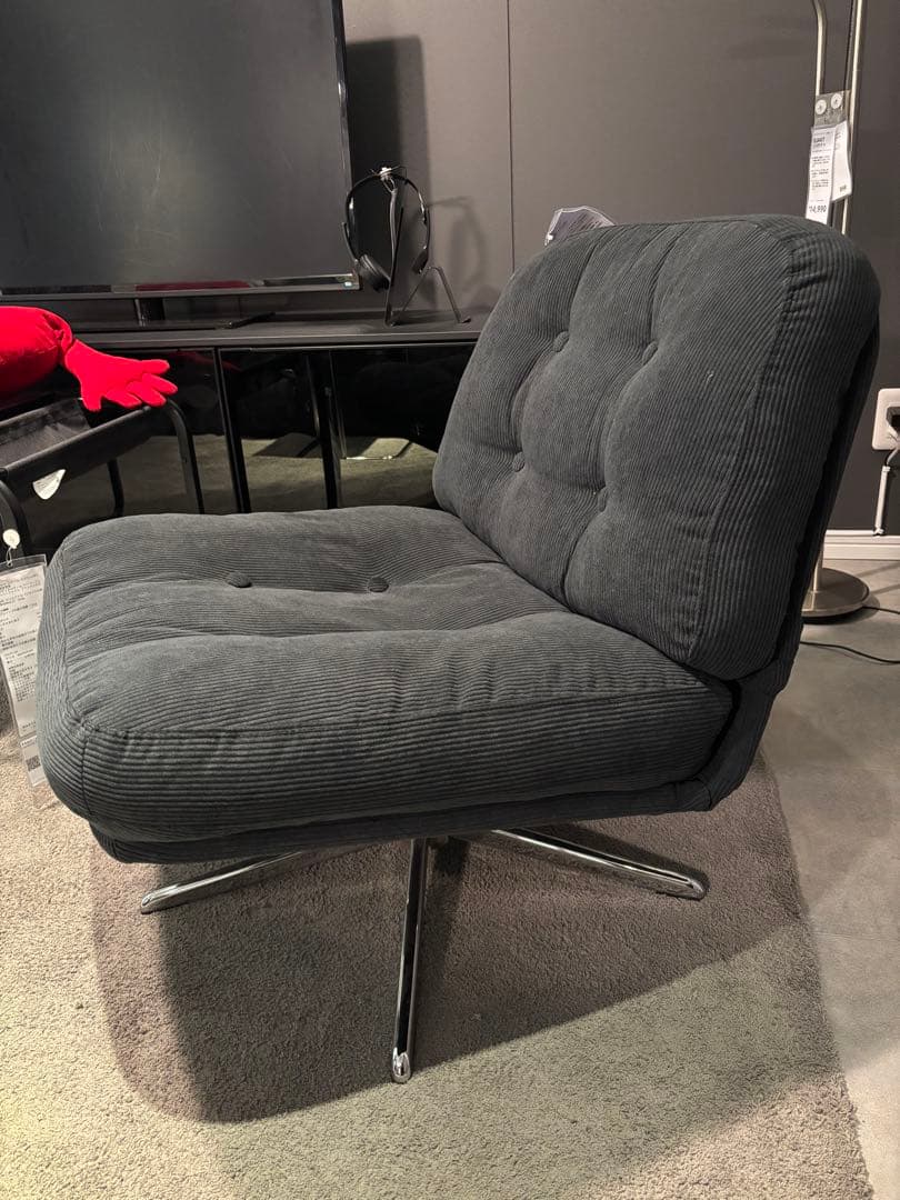 ｛新品♢未開封｝イケア ディヴリンゲ 1人掛け 回転パーソナルチェア 椅子