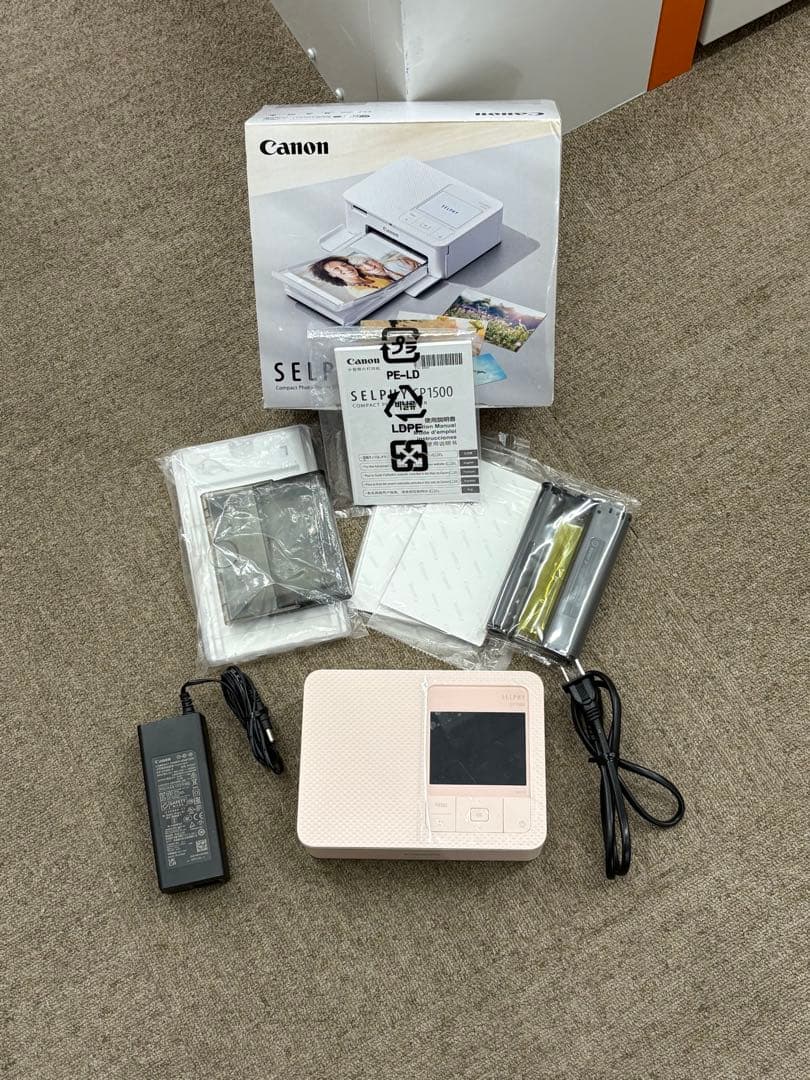 Canon コンパクトフォトプリンター SELPHY CP1500 ピンク 希少