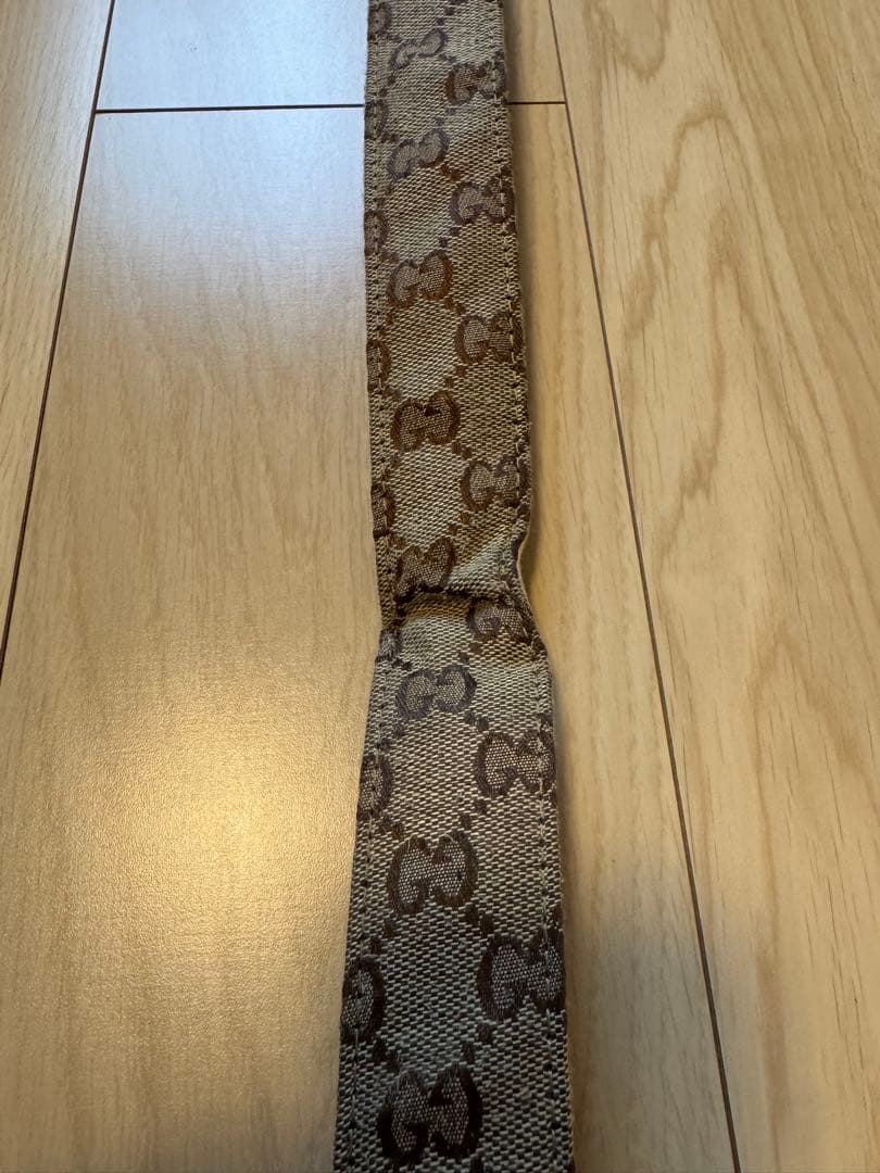 バ*ス様 GUCCI グッチ GGモノグラム ベルト シルバーバックル 全長96