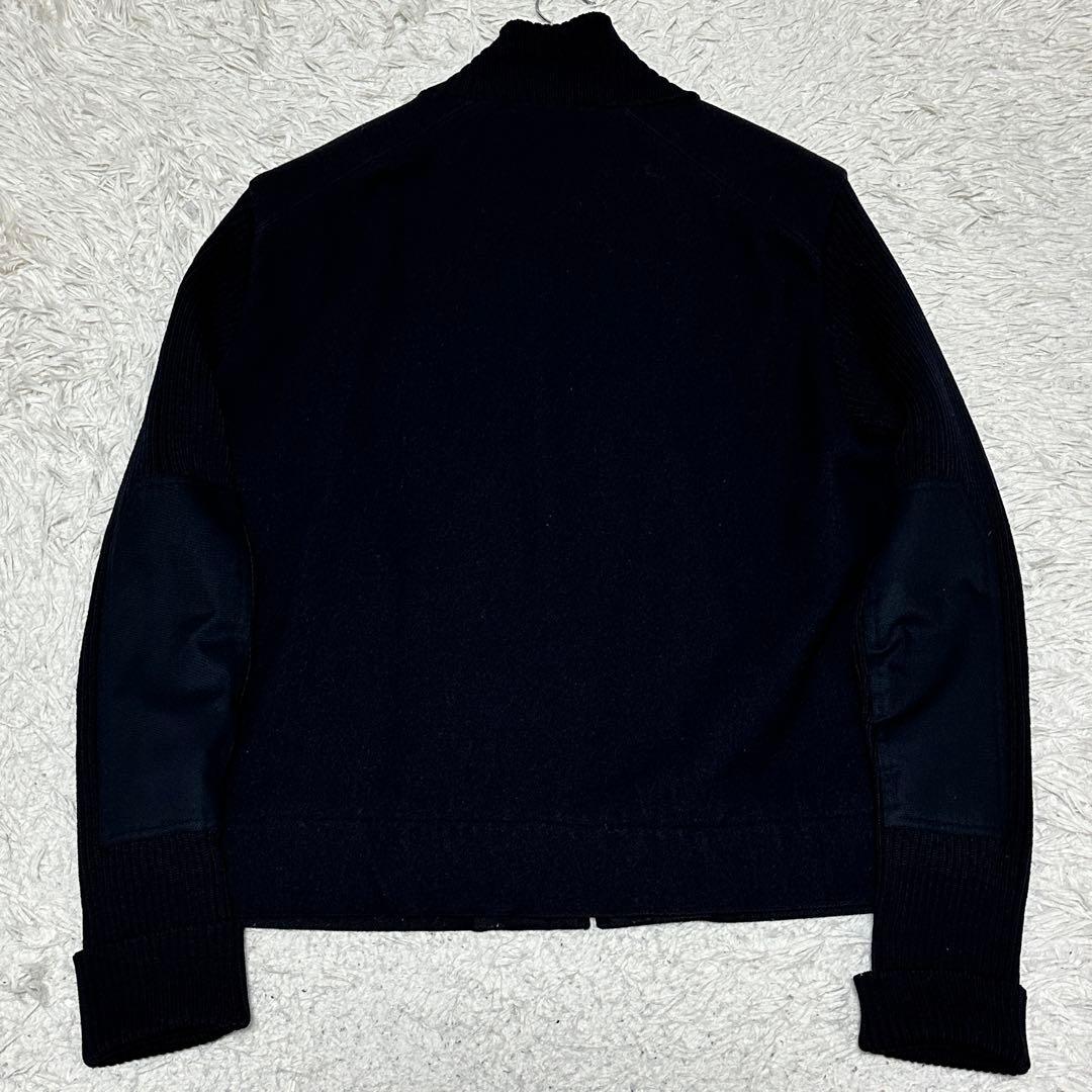 old GAP ブルゾン ドライバーズニット　ネイビー エルボーパッチ L