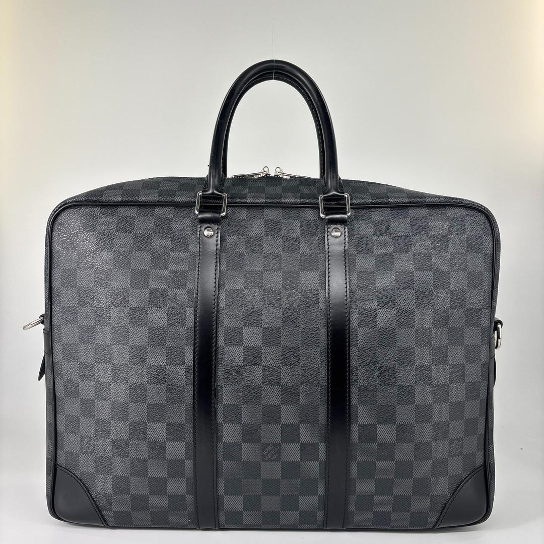 超極美品 ルイヴィトン ダミエグラフィット PDV GM ビジネスバッグ