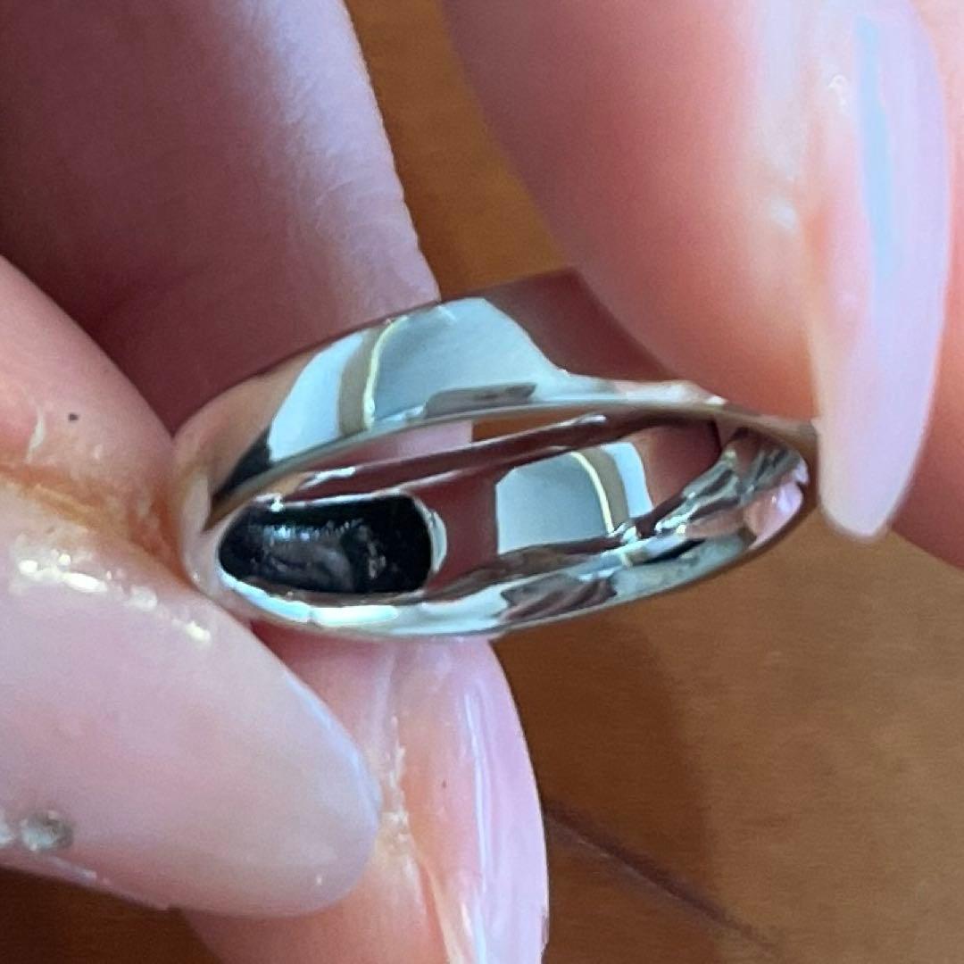 プラチナオニキスダイヤモンドリング　約12.5号