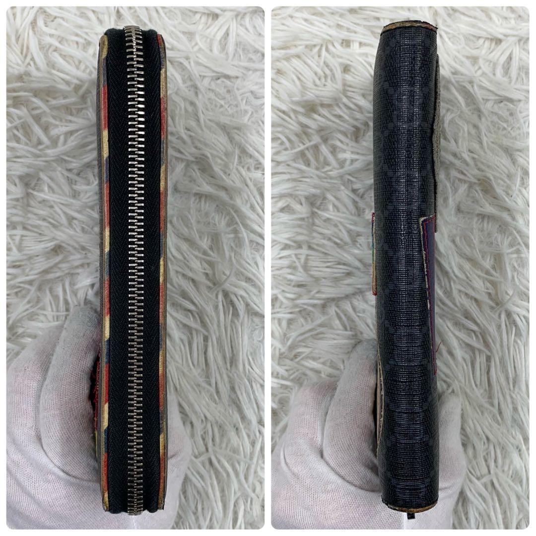 【✨希少✨】グッチ ナイト クーリエ ラウンドジップウォレット 長財布 ブラック