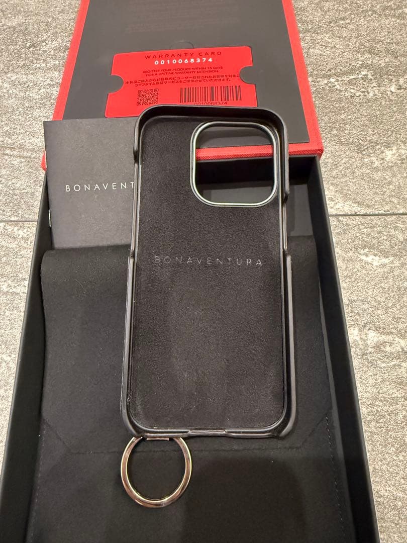 BONAVENTURA グレージュ × シェル iPhone15pro用ケース