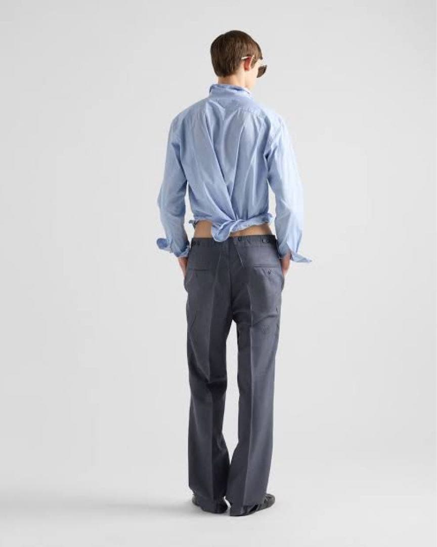 25ss Prada ワイヤーコットンシャツ