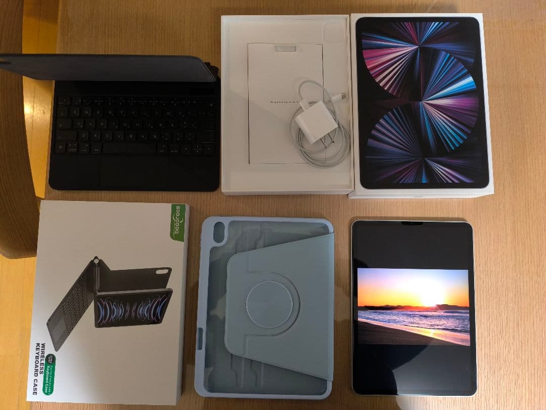 iPad pro 11インチ 第３世代 2021 128gb ケース、フィルム付