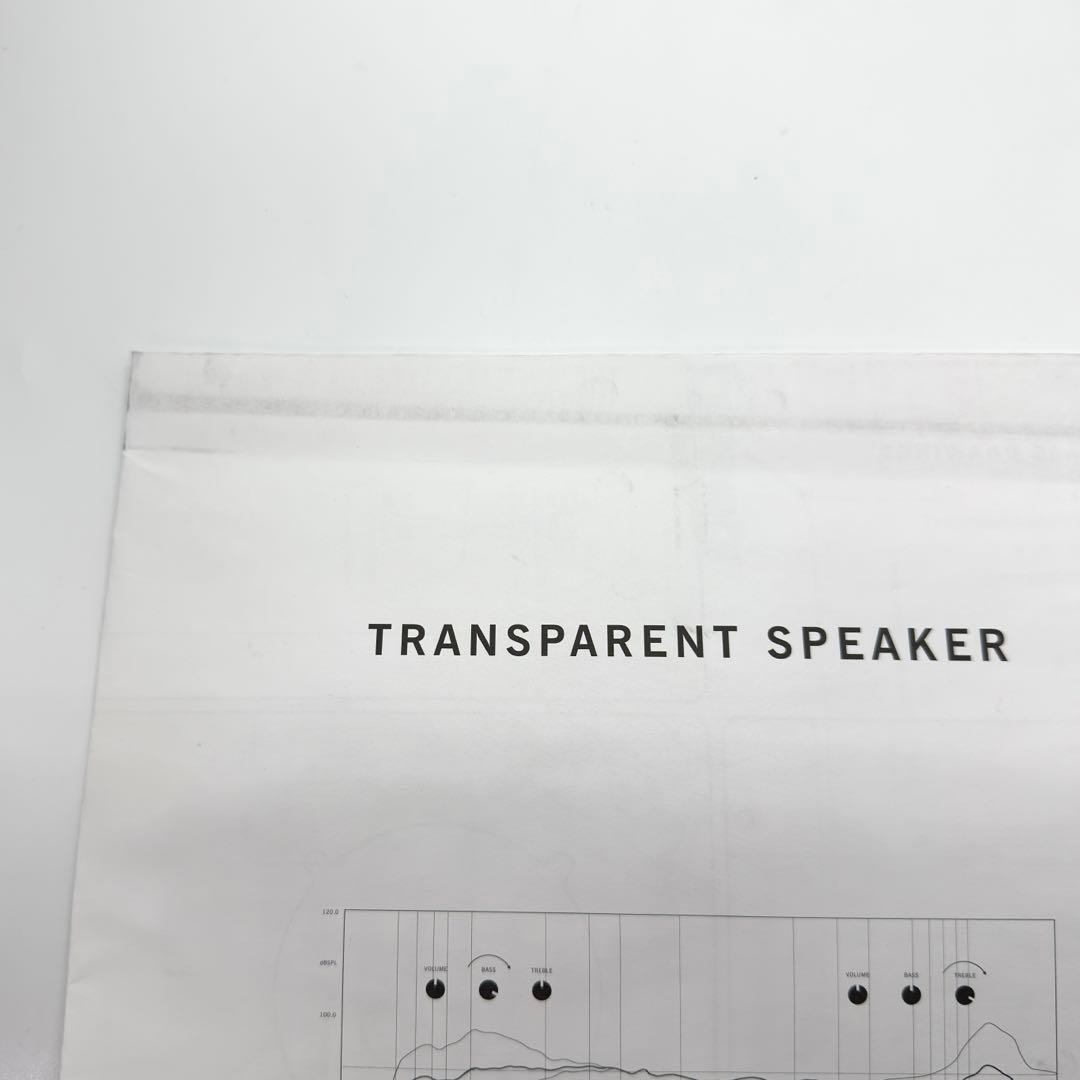 TRANSPARENT SPEAKER TS-B トランスペアレントスピーカー