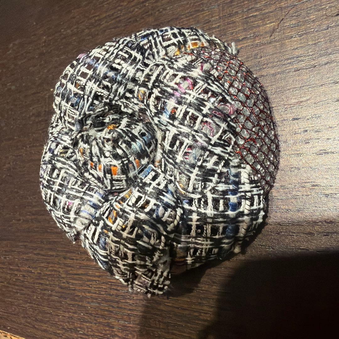 チ*ズ様 CHANEL シャネル　ブローチ　ツイード　カメリア