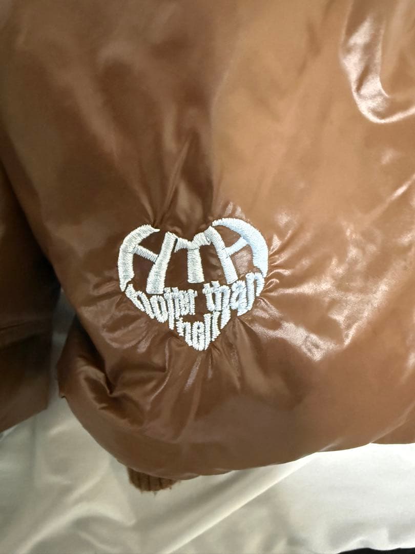 HTH two way puffy down jacket カーキ