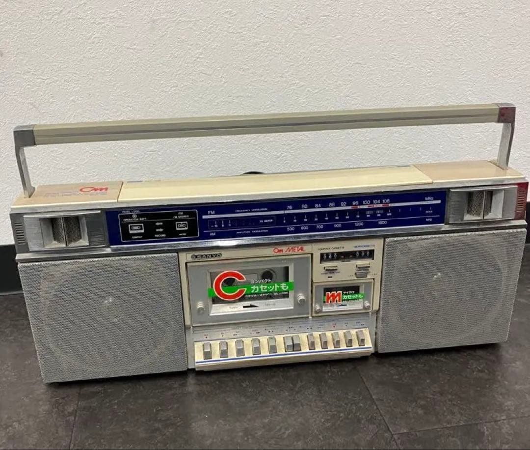 値下！希少　サンヨー WMR-CM ダブルラジカセ マイクロカセットラジオ　稼働
