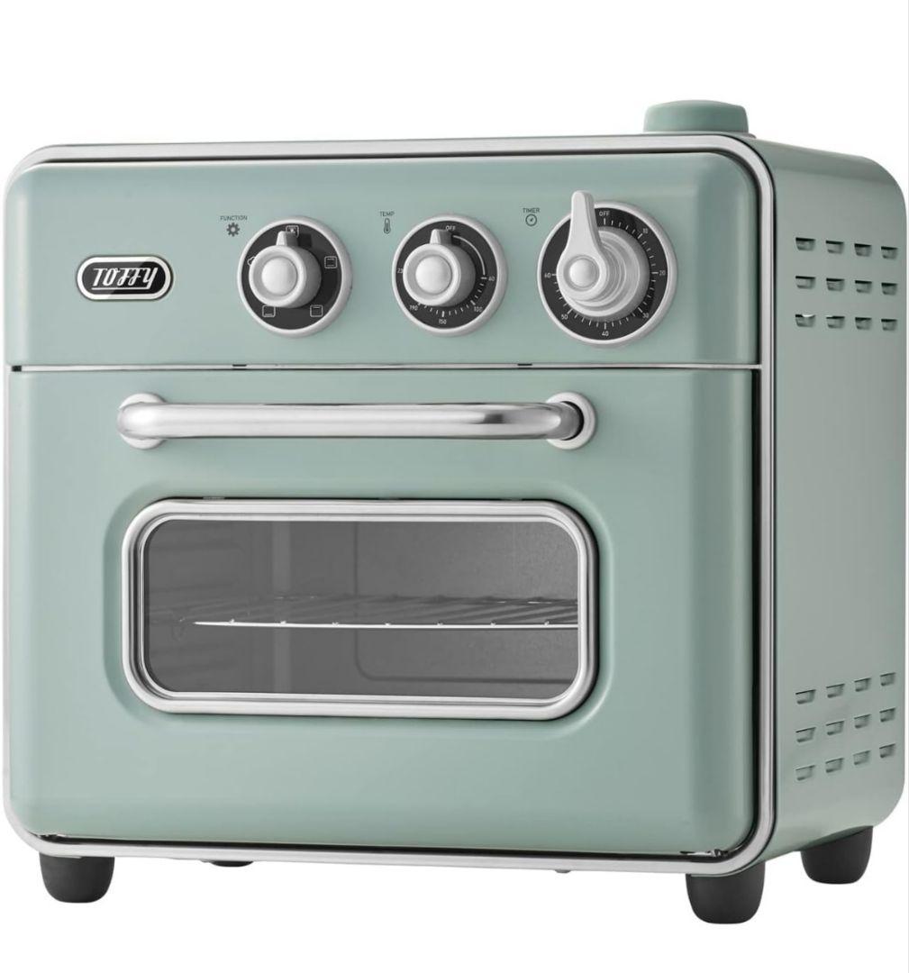 Toffy　ノンフライオーブントースター 1台5役 ノンフライオーブン　レトロ⑫