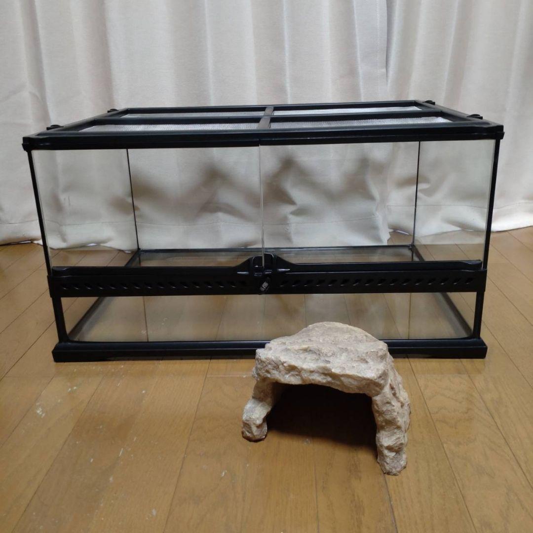 GEX エキゾテラ グラステラリウム 6030 リクガメ ケージ シェルター付き
