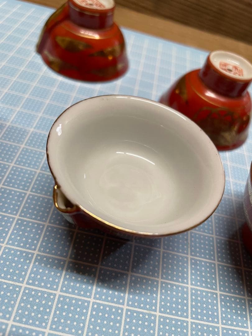 九谷永楽　鶯徳利【m1414 鳴き徳利　鳴き猪口　骨董　酒器　レア　九谷焼 】