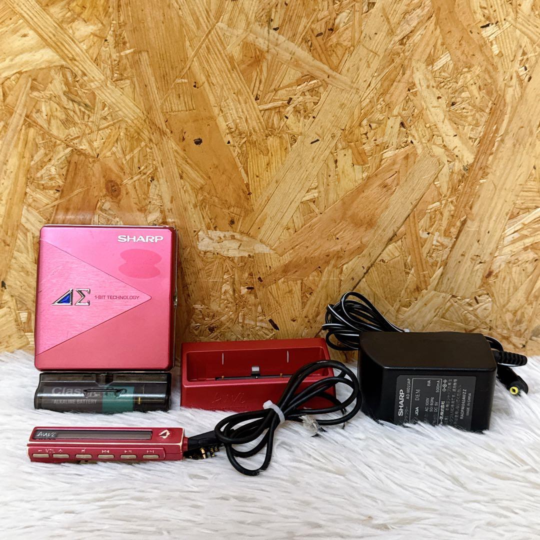 SHARP ポータブルMDプレーヤー MD-SS503-R レッド シャープ 赤