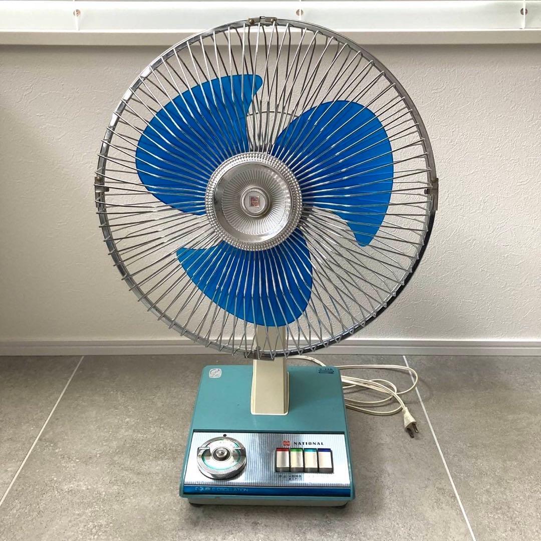 【可動OK】昭和レトロ National F-30E1D 扇風機 レトロ家電