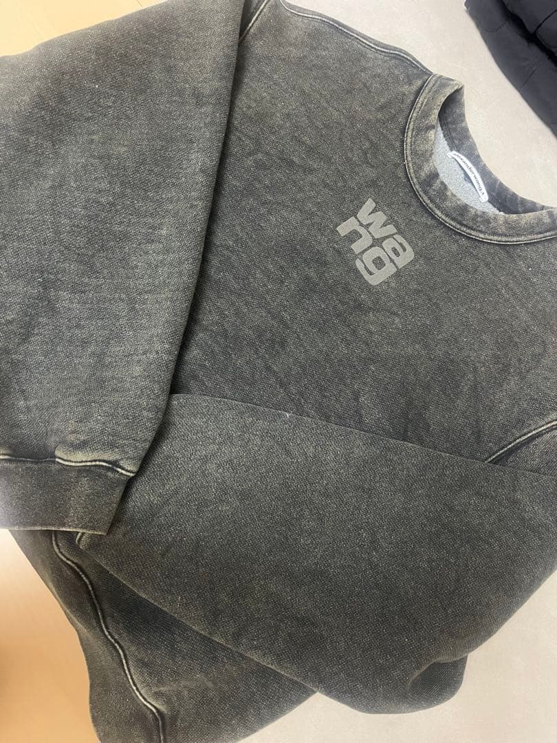 alexanderwang. グレー ロゴトレーナー