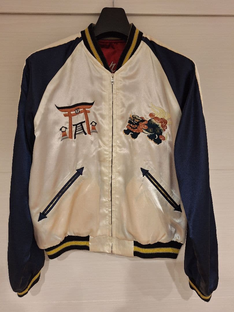 【超希少!極美品】東洋エンタープライズ　スカジャン　リバーシブル　沖縄 鷹