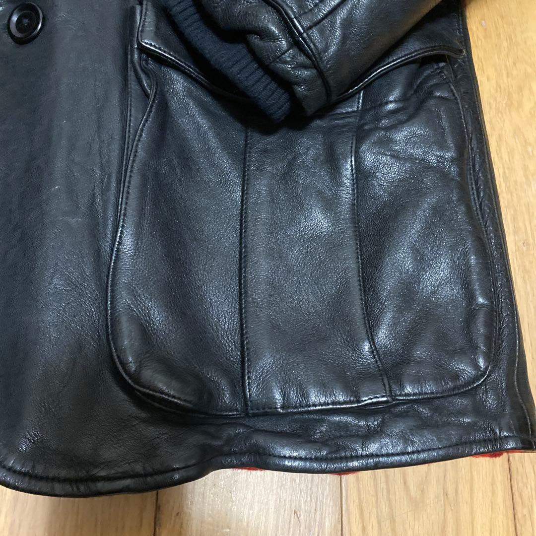 トゥモローランド BLUE WORKラムレザー ハンティングジャケット L