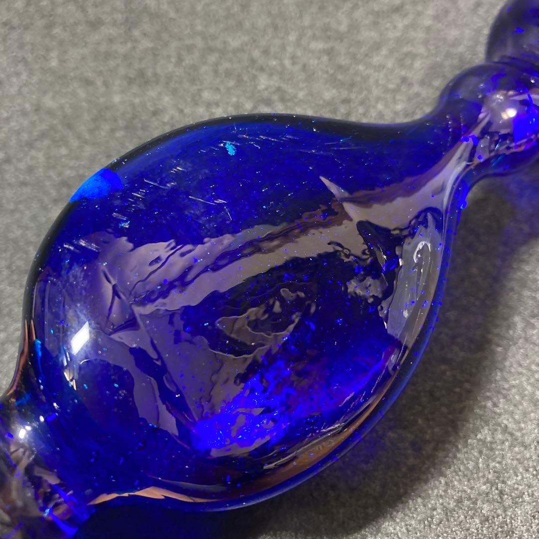 倉敷ガラス 小谷眞三 小谷真三 キャンドルスタンド 蝋燭立て 吹きガラス 気泡3