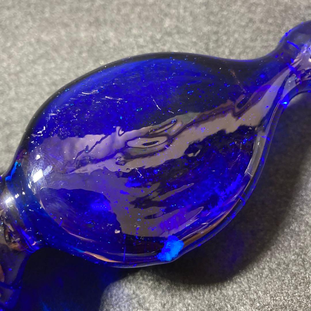 倉敷ガラス 小谷眞三 小谷真三 キャンドルスタンド 蝋燭立て 吹きガラス 気泡3