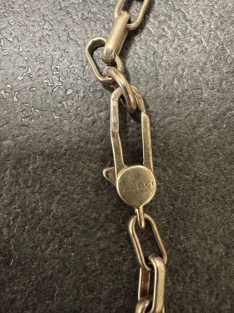 GUCCI ロゴペンダント チェーンネックレス
