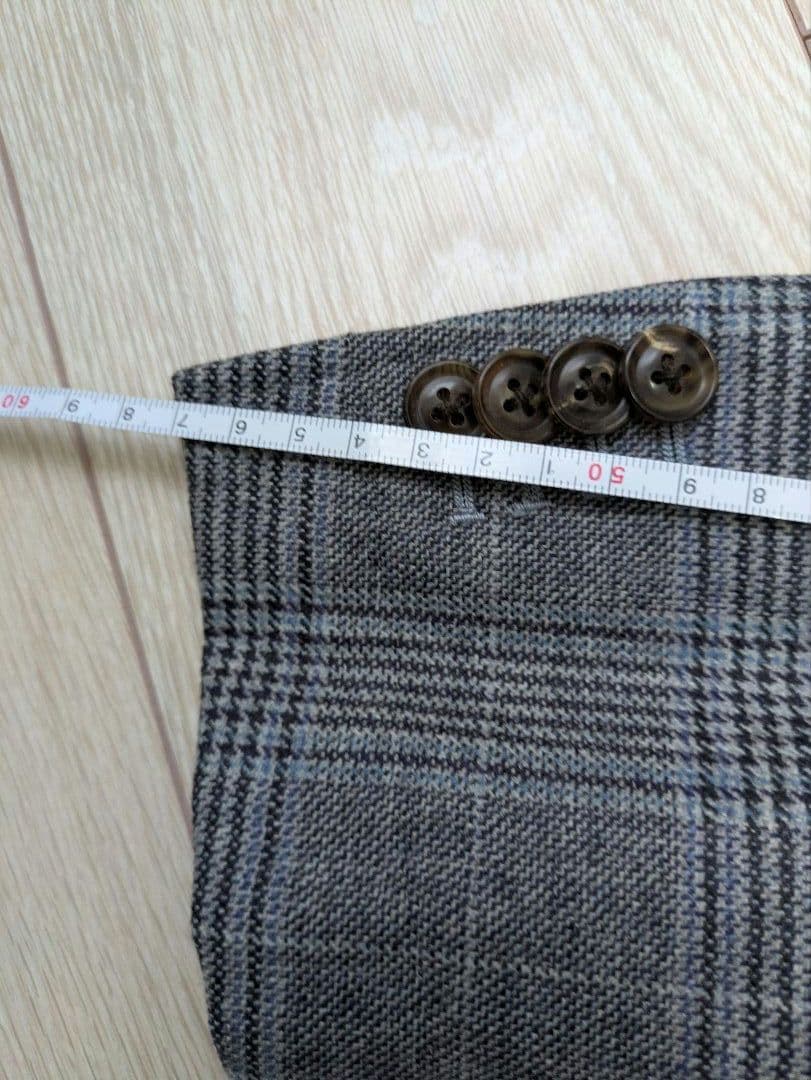 麻布テーラー　R&BLUES グレー チェック柄 ジャケット