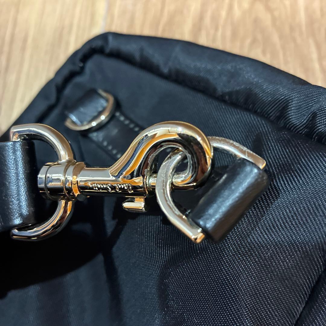 【美品】ポールスミス マルチストライプ ボディバッグ ブラック ロゴ