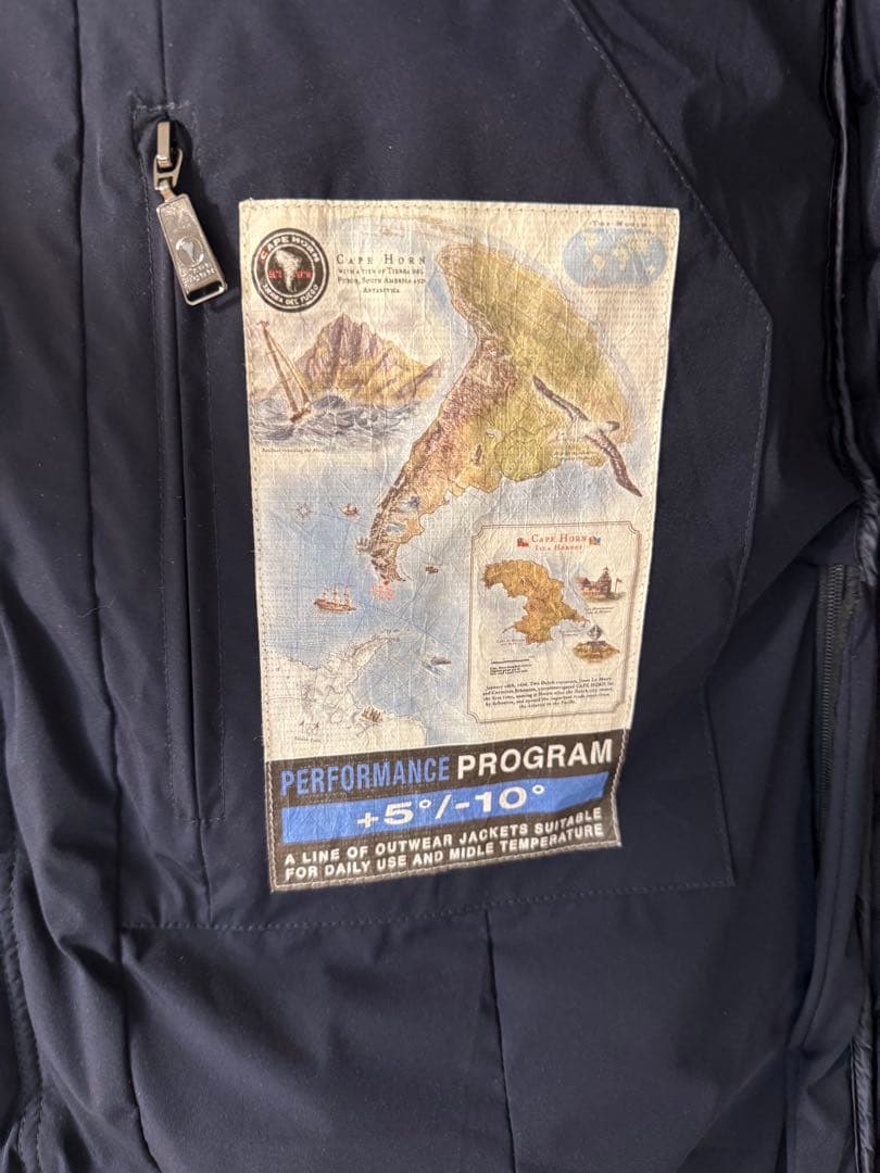 CAPE HORN CAFAYATE ケープホーン ダウンジャケット ネイビー