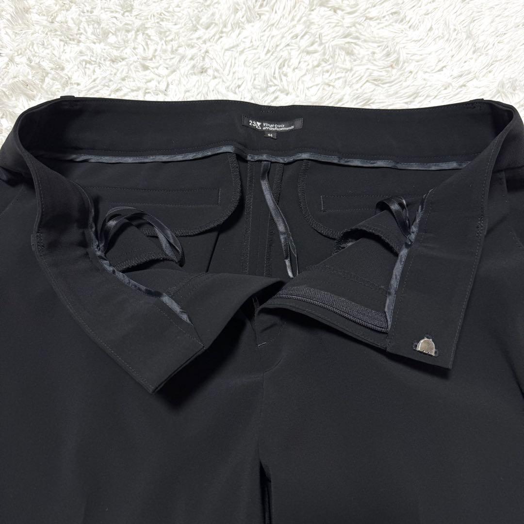 極美品　大きいサイズ　23区　パンツ　スーツ　ビジネス　セットアップ　44 黒