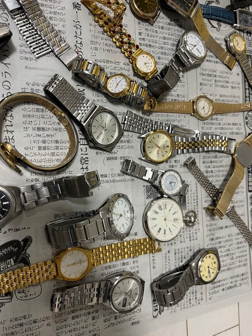 ジャンク時計まとめ売り！６０点以上！