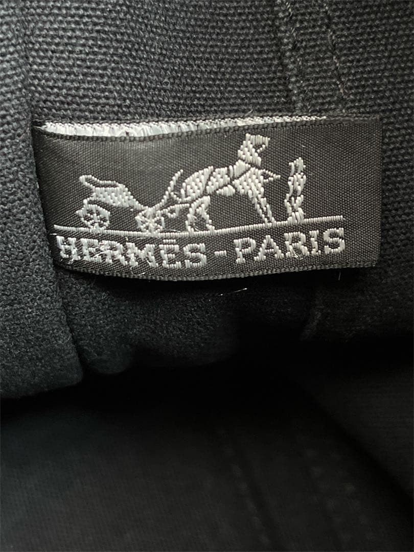 HERMES エルメス ドーヴィルMM トートバッグ キャンバス ネイビー 正規