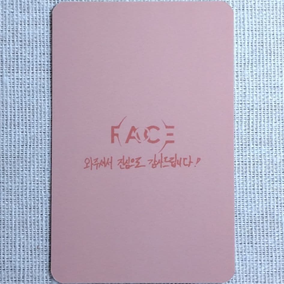 BTS FACE 事前収録 サノク JIMIN トレカ