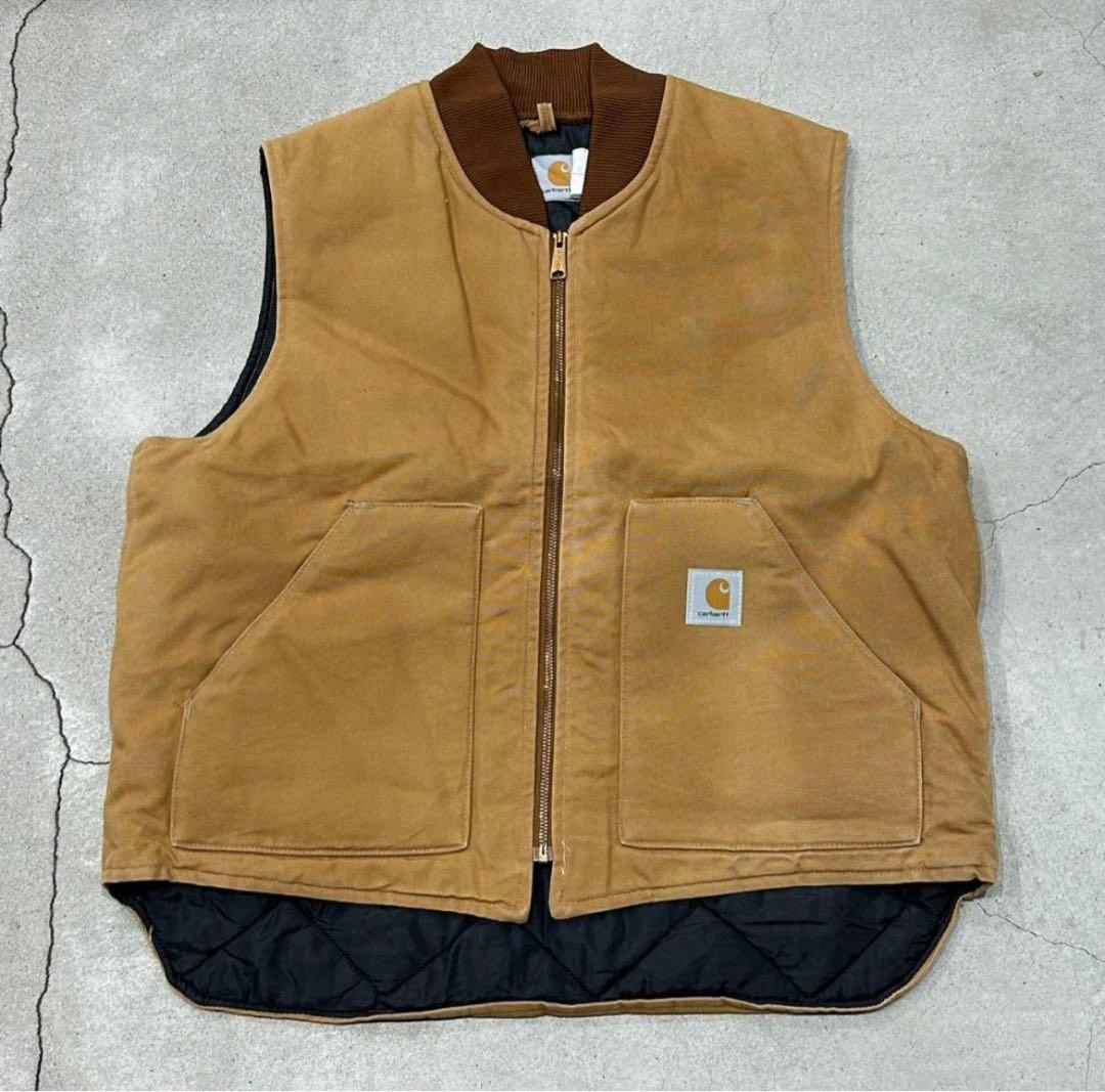 た*ら様 d*様 Carhartt used duck vest カーハートダッ