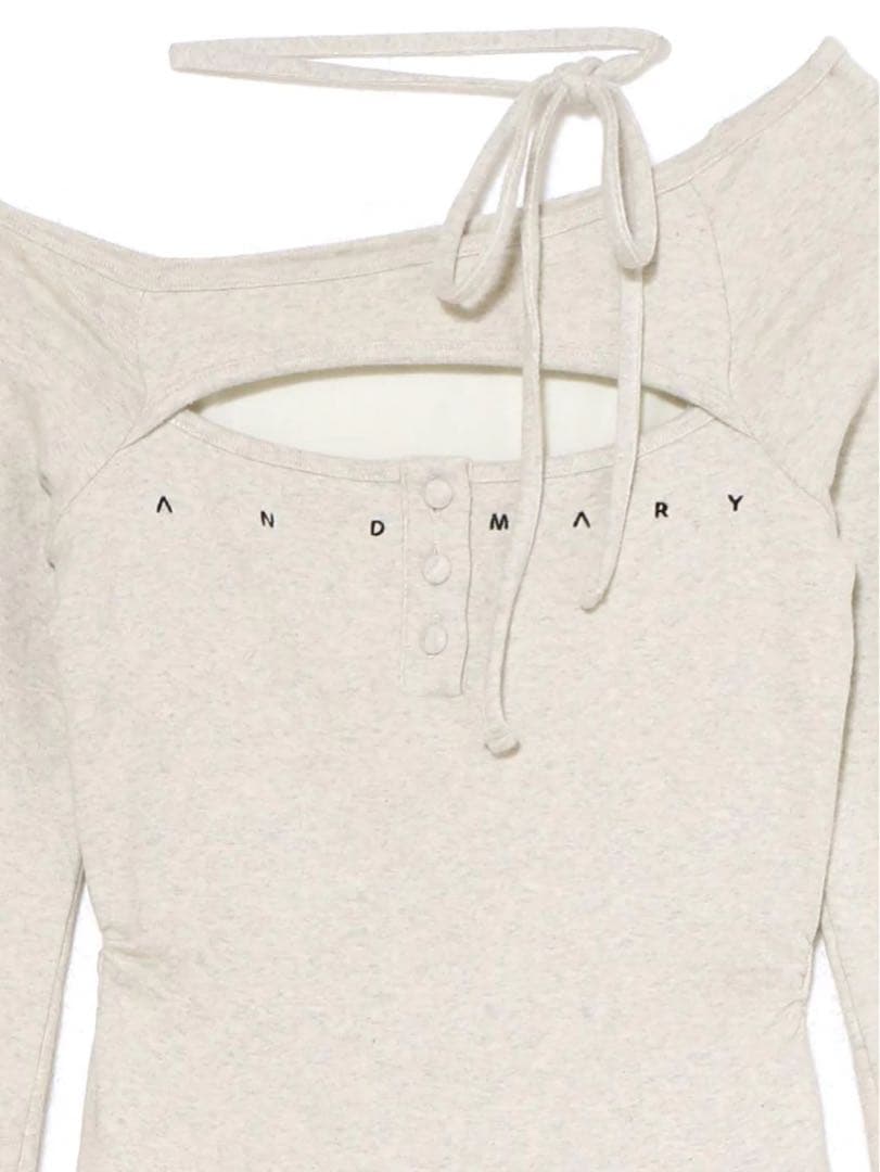 ワンピース andmary Laia oneshoulder dress / gray