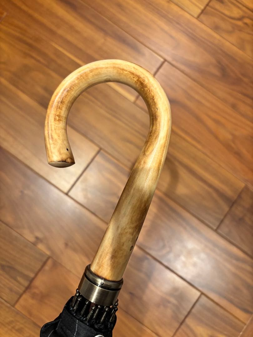 ※最終値下です。前原光縈商店　メンズ　ストライプ　長傘　ブラック