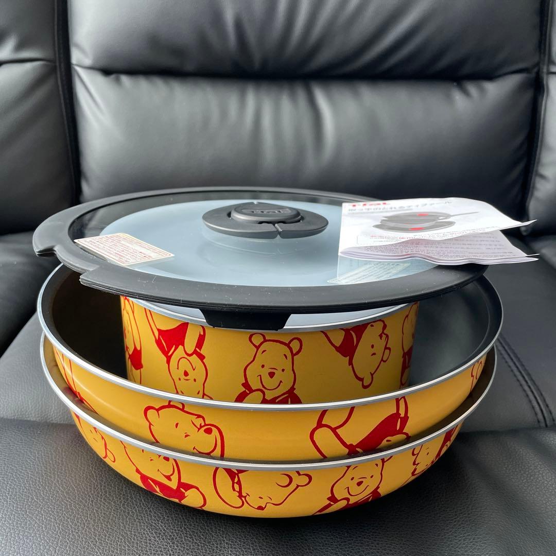 ティファール　プーさん鍋フライパン7点セット　新品　キッチン￼ 可愛い　新生活