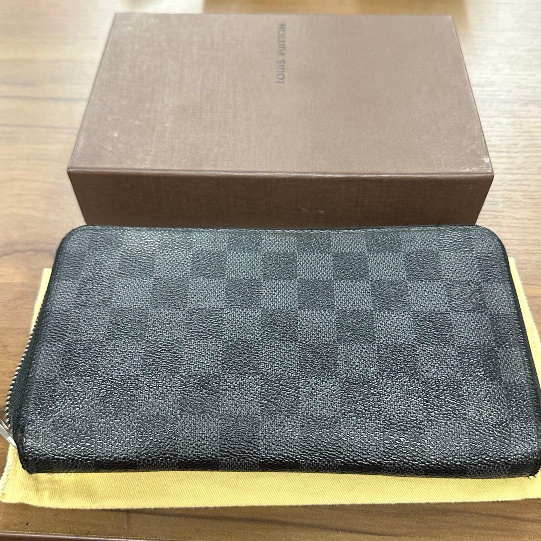 ルイヴィトン　ダミエ　グラフィット　長財布　ジッピーウォレット　オーガナイザー