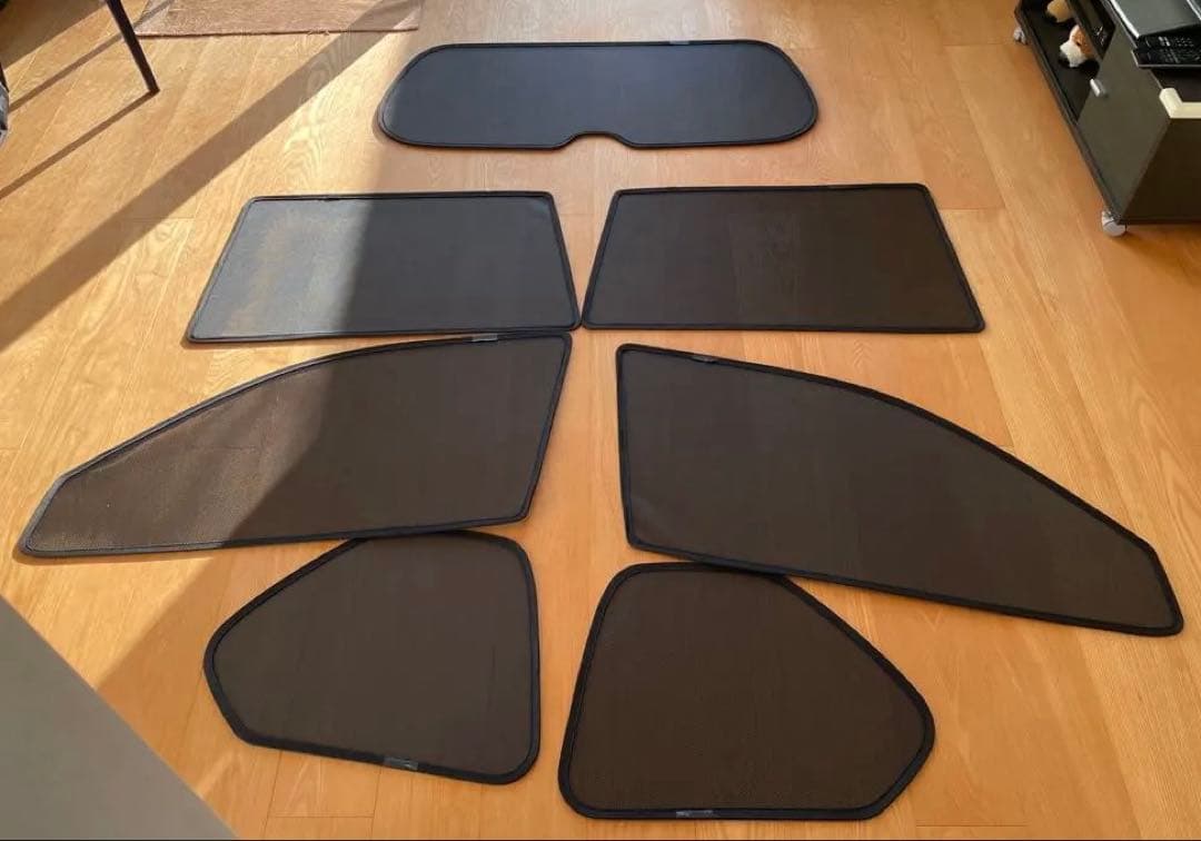 プラド150用　プロテクタ製　レーザーシェード　７枚セット