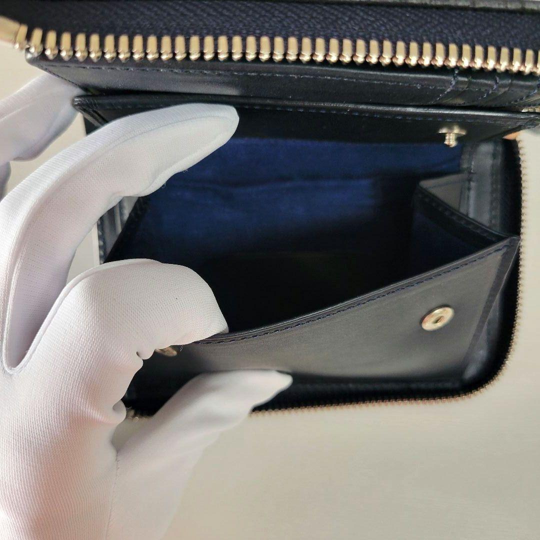 新品未使用　コルボ　ネイビー　L字ファスナー財布　1LD-0238