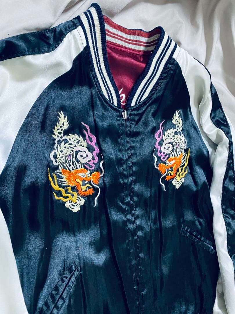 Humber 日本限定 2面用 虎龍 サテン unisex vintage