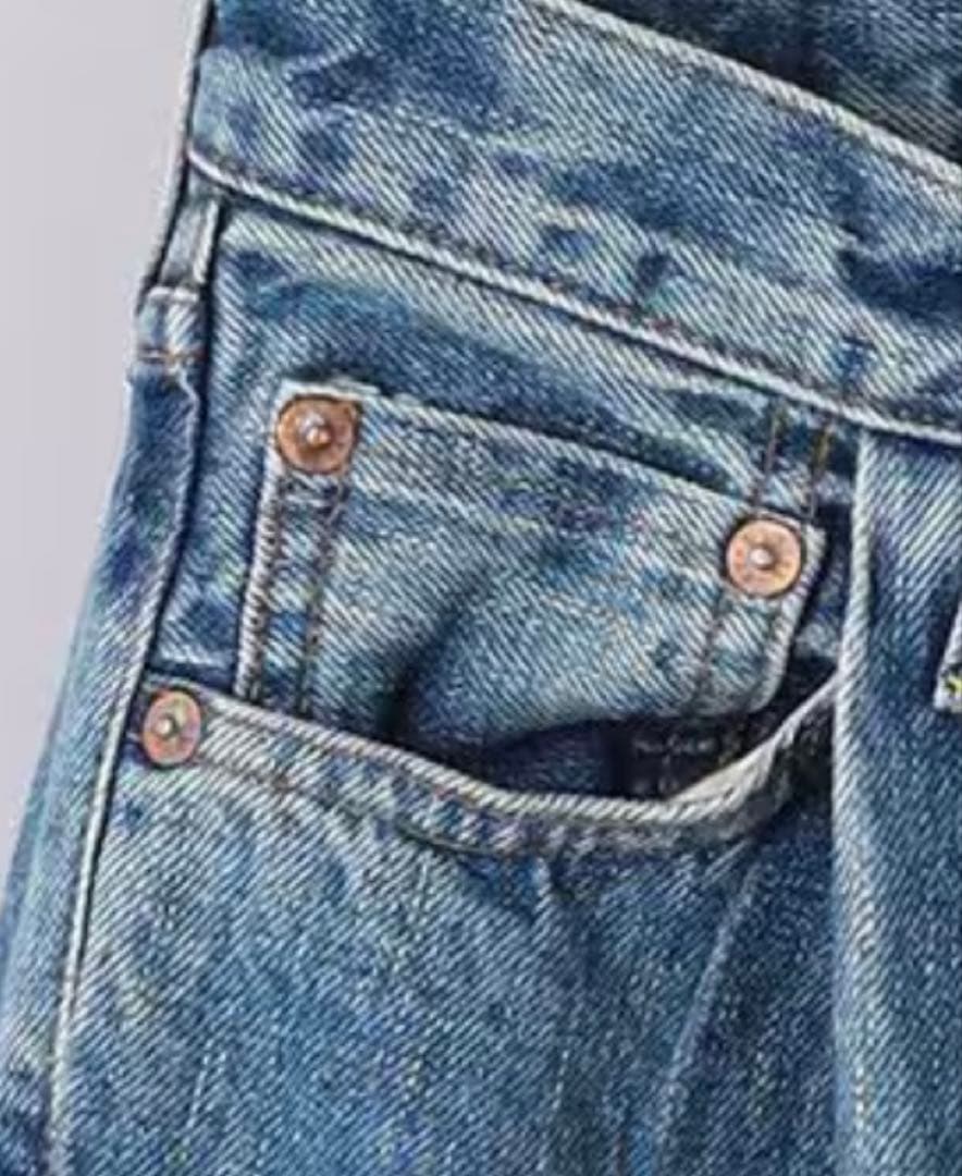 HYKE(ハイク)DENIM WIDE LEG JEANS LT.BLUE