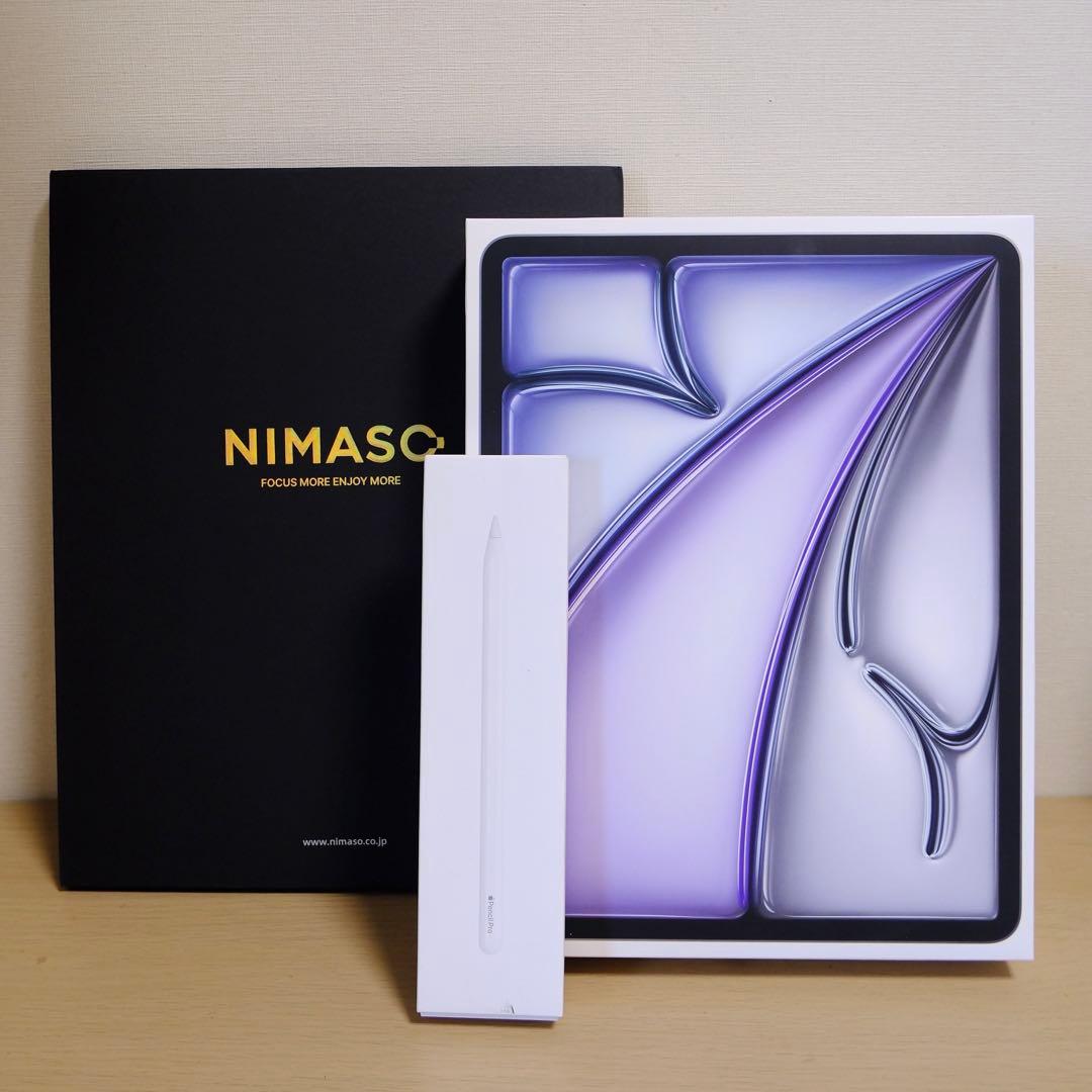 【ほぼ未使用】iPad Air 13インチ＆ペンシル＆強化ガラスフィルム